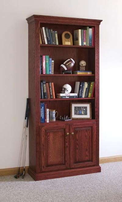 Finished Fluted Bookcase