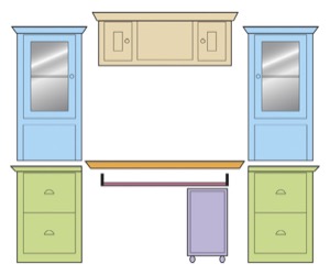 Antoinette desk unit