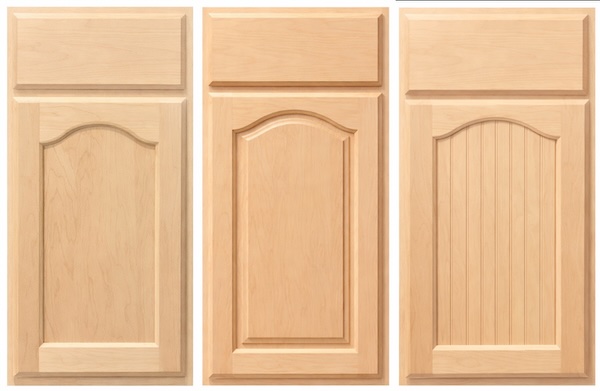 Maple doors with cathedral tops