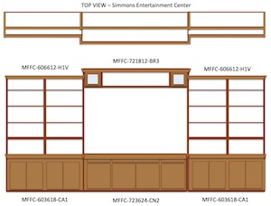 Wall unit diagram