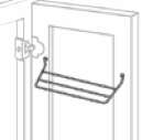 Towel Rack, 12-1/4"W x 10-1/2"H x 5"D